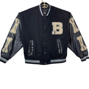 Vamtac Air Men Black Casual‎ Varsity Casual Jacket Size M